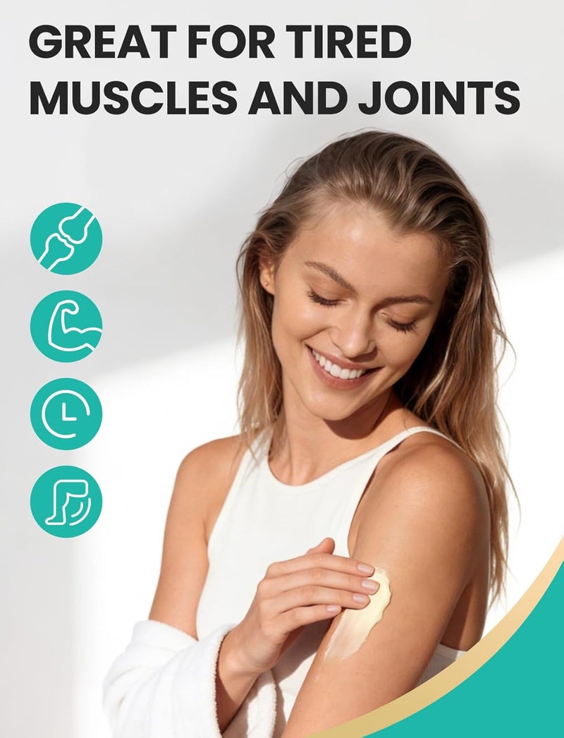 Venture Pal Magnesium Lotion, Topical Magnesium Cream, Leg & Muscle Relaxation with Coconut Oil, Shea Butter & Hyaluronic Acid, Safe for Kids - Image 3